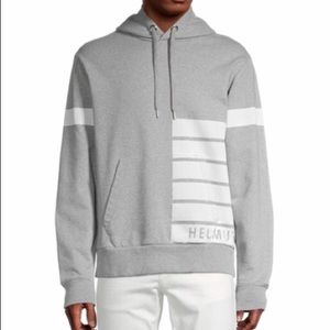 Helmut Lang Men's Striped Sport Hoodie Size M, 2XL